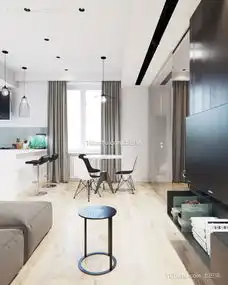 现代黑白极简风格公寓设计