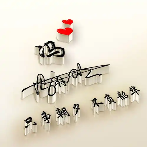 你的微信头像多久没换了,2021最新3d励志签名头像,请查收