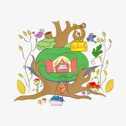 童话梦幻插画卡通手绘树木建筑房屋手绘书屋图片素材其他格式下载动漫人物大全