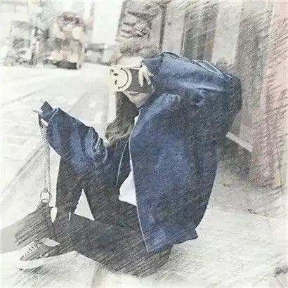 头像唯美小清新手绘