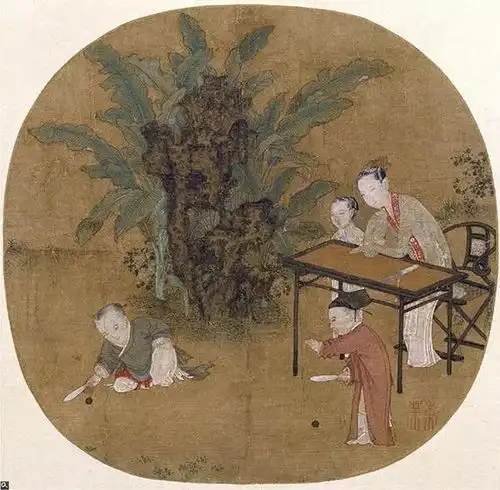 婴戏图古时候的小孩都玩什么50幅清晰图