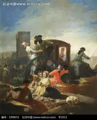 绘画作品马车上站立的卫士和路边休息的人图片免费下载编号1998051红动网