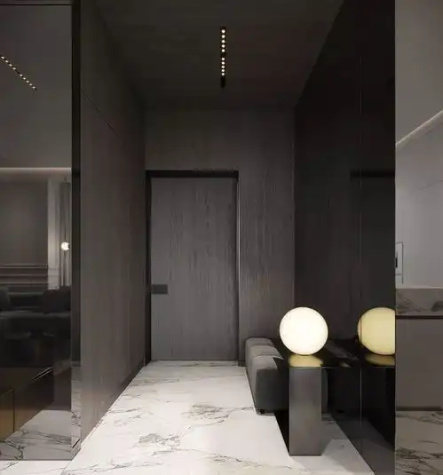 极简白高级黑,98m2轻法式之家