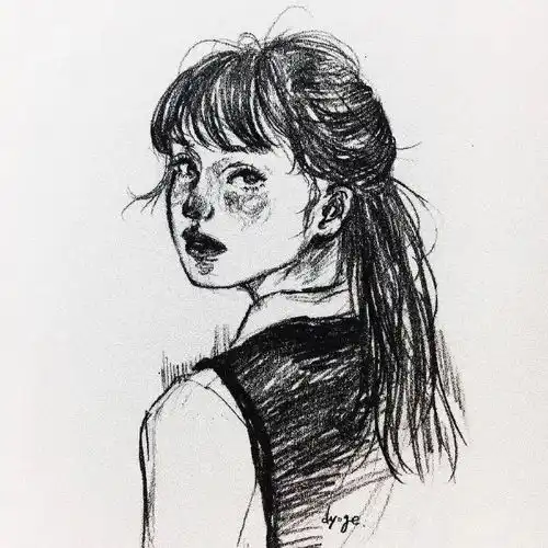 素描参考美式画风这组画风好喜欢可以做插画头像