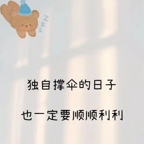励志语录独自撑伞的日子里,也一定要顺顺利利啊