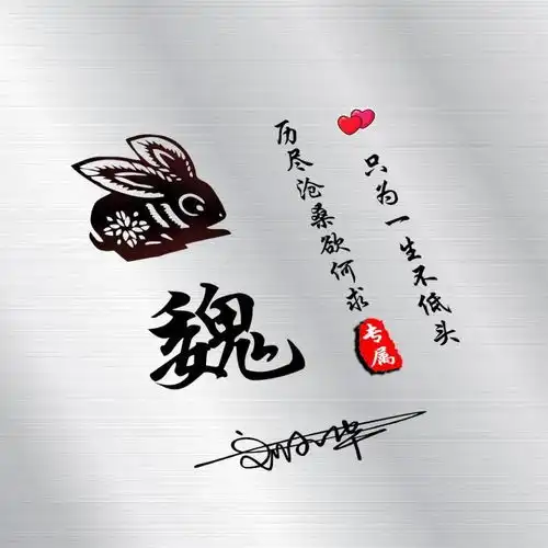 珍藏已久的微信头像,原创专属艺术签名头像设计,不要错过