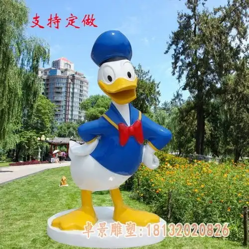 玻璃钢唐老鸭米老鼠雕塑邢台树脂米老鼠雕塑订制