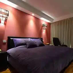 中式卧室背景墙效果图