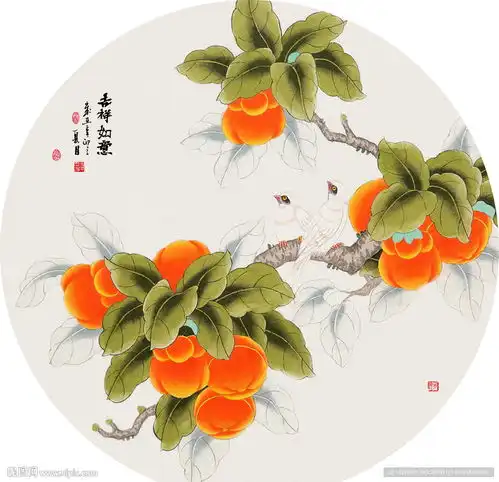 吉祥如意水果画设计图psd分层素材psd分层素材