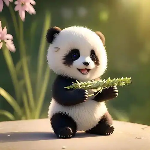 超级可爱治愈的熊猫宝宝头像
