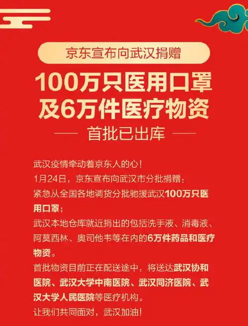互联网公司驰援武汉腾讯捐3亿快手捐1亿,京东小米送物资