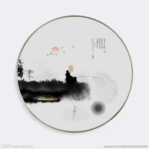 禅意画禅意装饰画水墨画图片