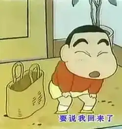 蜡笔小新回家第一句话会说你回来了,那么你呢