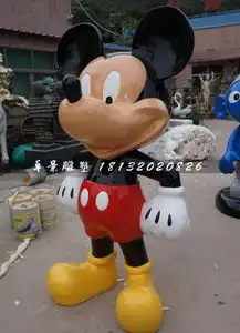 唐老鸭和米老鼠雕塑玻璃钢公园卡通动物雕塑-黄页88网