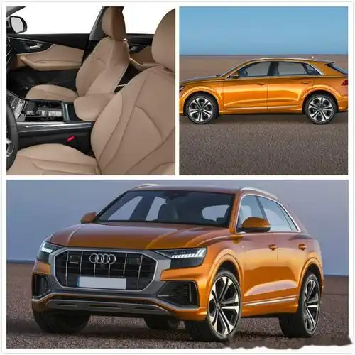 奥迪q8suv轿跑高性能车无框车门配强大动力实车视觉感受更震撼