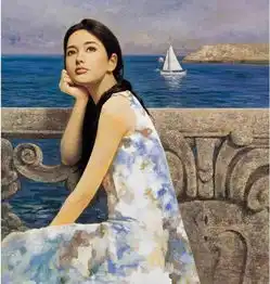 他的画被盗版超1000万次,被称为盗版与美女簇拥的画家