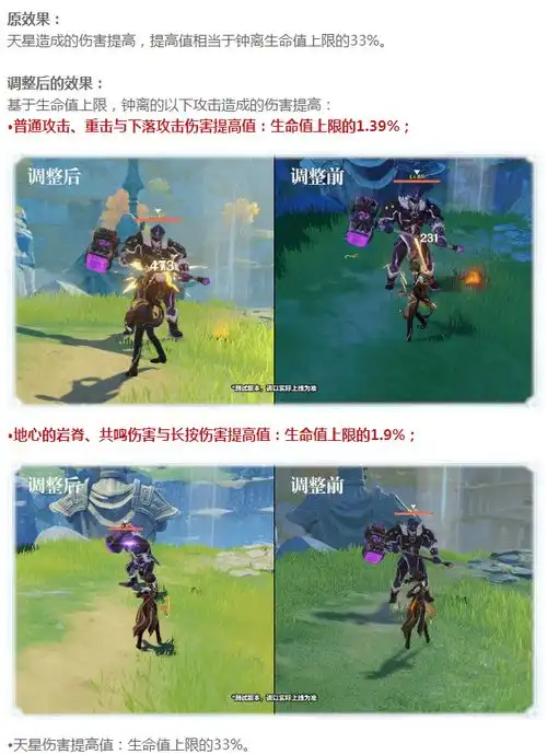 原神1.3版本钟离调整强度评测