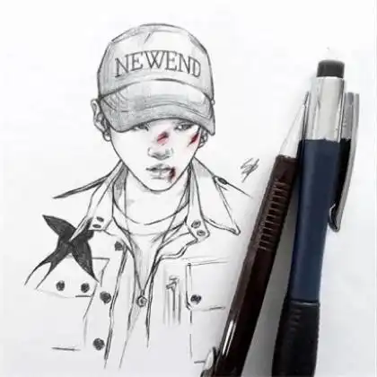 手绘素描人物头像图片,喜欢我会经常更新这类的