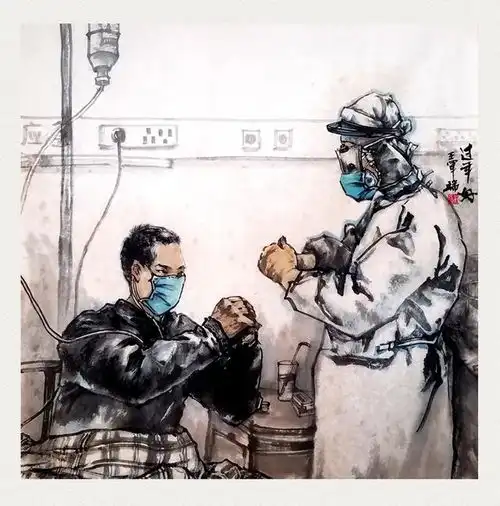 庆阳市翰墨书画院副院长王军瑞先生抗疫绘画作品展