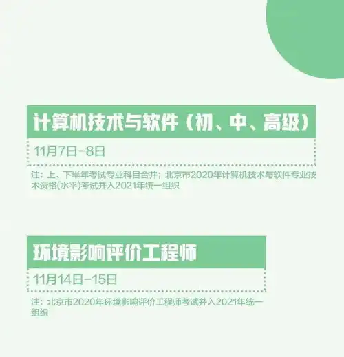 转发收藏2020最后四个月考试日历