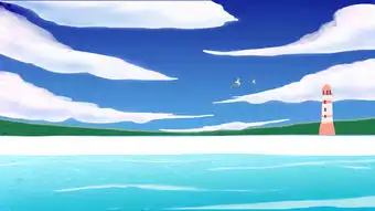 日系唯美海边天空灯塔图片素材其他格式下载风景建筑大全