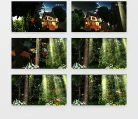寂静幽深的森林动植物背景视频素材下载mp4格式19201080像素熊猫办公