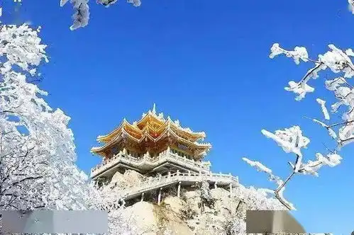 打卡网红最火河南仙境老君山赏冰雪雾凇洛阳龙门石窟洛邑古城纯玩五天团