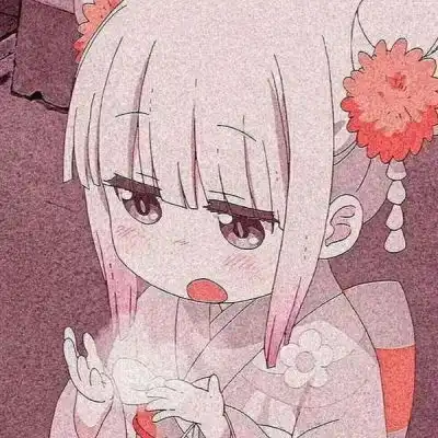 江郁磨砂质感动漫女生头像