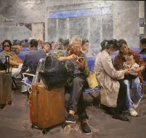 第十四届全国美展油画展在上海中华艺术宫举行庞茂琨中国油画未来发展趋势将体现3