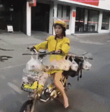 搞笑gif这是我见过的,最专业的送外卖