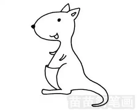 袋鼠简笔画图片大全画法