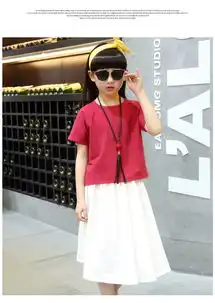 5女大童夏装套裙8儿童9韩版10棉麻休闲两件套装12小学生女孩15岁