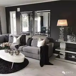 如果喜欢黑色,为什么不刷一面黑色的墙