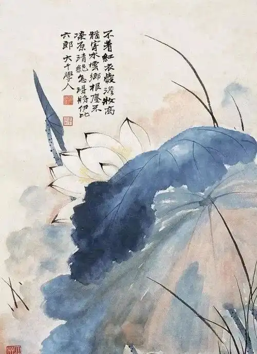 张大千的三幅荷花作品探寻内心深处的美好
