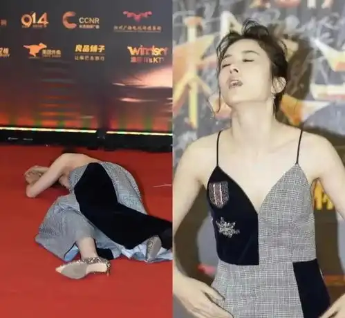 赵韩樱子首次回应红毯假摔一事,并且称赞自己是仙女落地