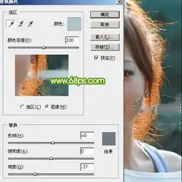 利用替换颜色及通道完美抠出多发丝人物