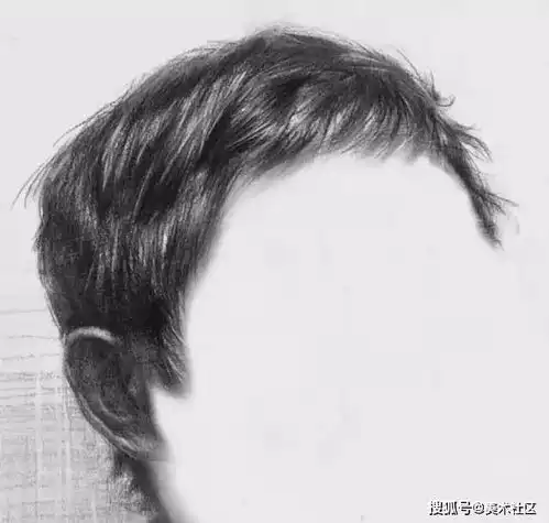 想要你的素描得高分,广州画室老师将处理头发的技巧送你