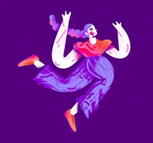 潮流夸张迷人色彩nahuelbardi人物插画