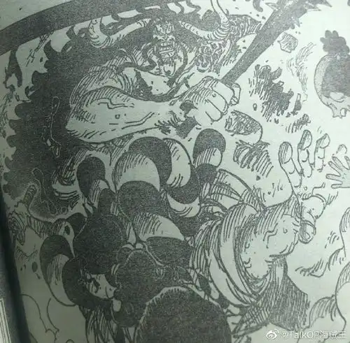 海贼王漫画970话最强生物凯多跌下神坛,靠着阴招才赢的御田