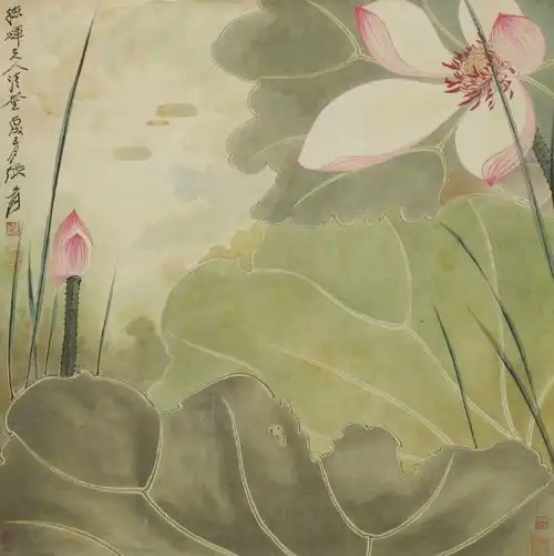 大千的荷花怎么看都是美