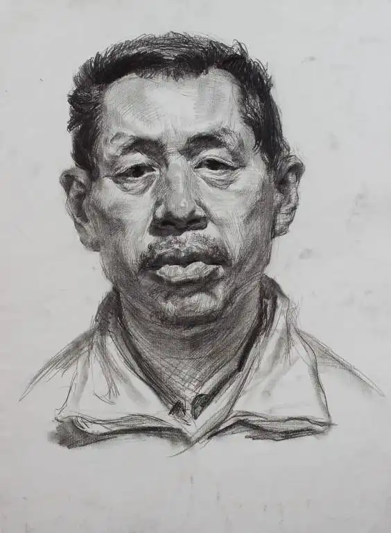 素描头像作品