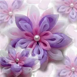 和风布花日本传统发饰图片来自pinterest