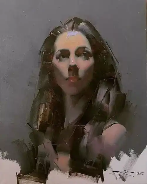 他画素描从来不用画笔,但是却能把人物表现的淋漓尽致