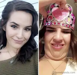 看到你怀疑人生一大群美女在社交网站自曝丑照