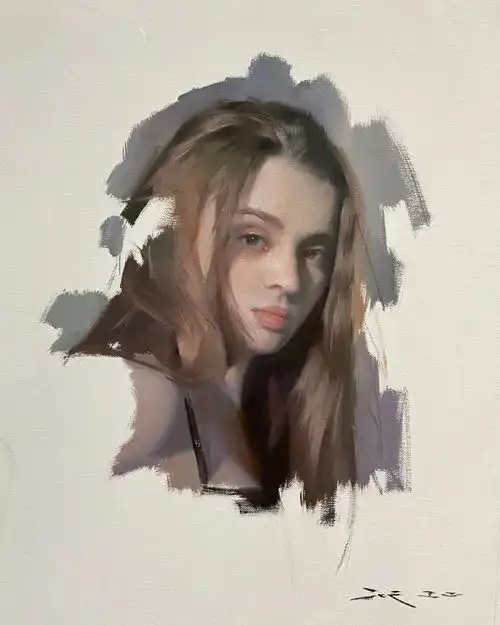 美籍华人画家的人物肖像绘画别具一格,美到令人惊叹