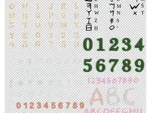 卡通pop字母免扣png素材图片模板下载1.71mb办公商务大全生活工作