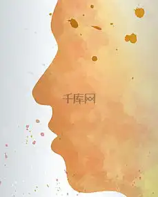 手绘水彩人物头像水墨喷溅抽象海报背景图片免费下载广告背景psd千库网图片编号4672873