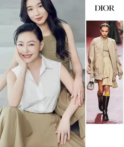 小s重回颜值巅峰带女儿拍dior广告,14岁女儿造型显老不如妈美