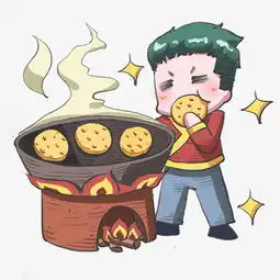 冬至吃美食的小男孩图片素材其他格式下载动漫人物大全