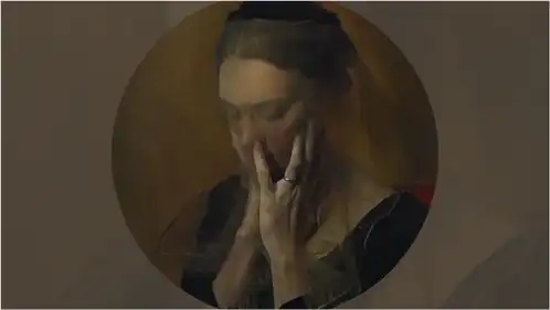 轻纱用直接画法仿古典主义油画